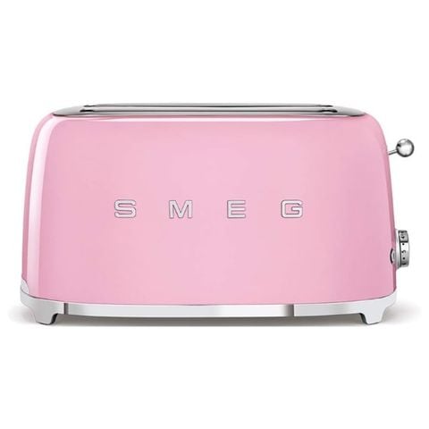 Máy nướng bánh mì Smeg TSF02PKEU màu hồng 2 khe