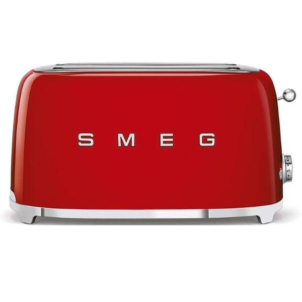 Máy nướng bánh mì Smeg TSF02RDEU màu đỏ 2 khe nướng
