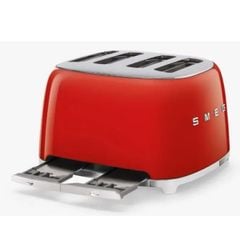  Máy nướng bánh mì Smeg TSF03RDEU màu đỏ 4 khe 