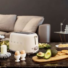  Máy nướng bánh mỳ Smeg TSF01CREU màu kem 2 lát 