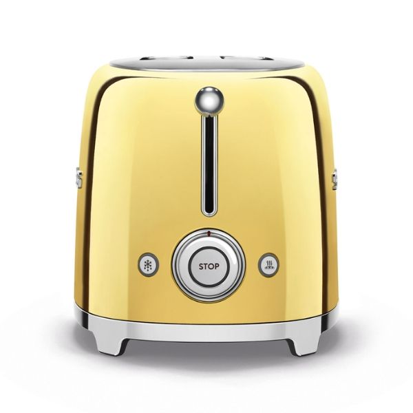 Máy nướng bánh mỳ Smeg TSF01GOEU màu vàng 2 lát