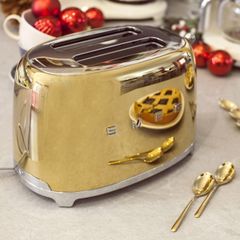  Máy nướng bánh mỳ Smeg TSF01GOEU màu vàng 2 lát 