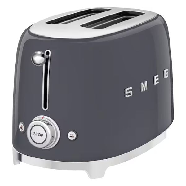 Máy nướng bánh mỳ Smeg TSF01GREU 2 lát màu ghi