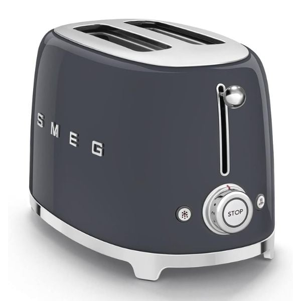 Máy nướng bánh mỳ Smeg TSF01GREU 2 lát màu ghi