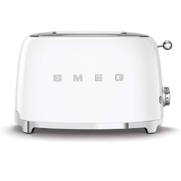 Máy nướng bánh mỳ Smeg TSF01WHEU màu trắng 2 lát