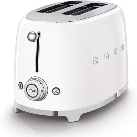 Máy nướng bánh mỳ Smeg TSF01WHEU màu trắng 2 lát