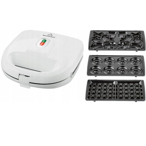 Máy nướng bánh Silvercrest SWEW 750D2 3in1 màu trắng