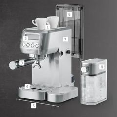  Máy pha cà phê Caso Espresso Gourmet Latte 