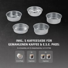  Máy pha cà phê Caso Espresso Gourmet Latte 