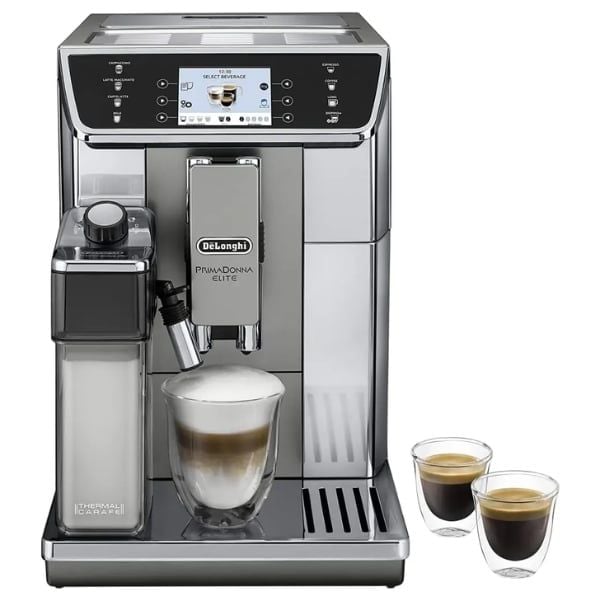 Máy pha cà phê Delonghi ECAM 656.55.MS Prima Donna Elite màu bạc