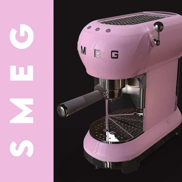 Máy pha cà phê Smeg ECF01PKEU màu hồng