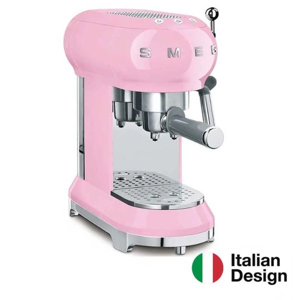 Máy pha cà phê Smeg ECF01PKEU màu hồng