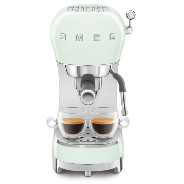 Máy pha cà phê Smeg ECF02PGEU màu xanh mint - Made in Italy