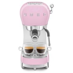  Máy pha cà phê Smeg ECF02PKEU màu hồng - Made in Italy 