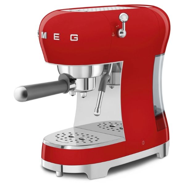 Máy pha cà phê Smeg ECF02RDEU màu đỏ - Made in Italy