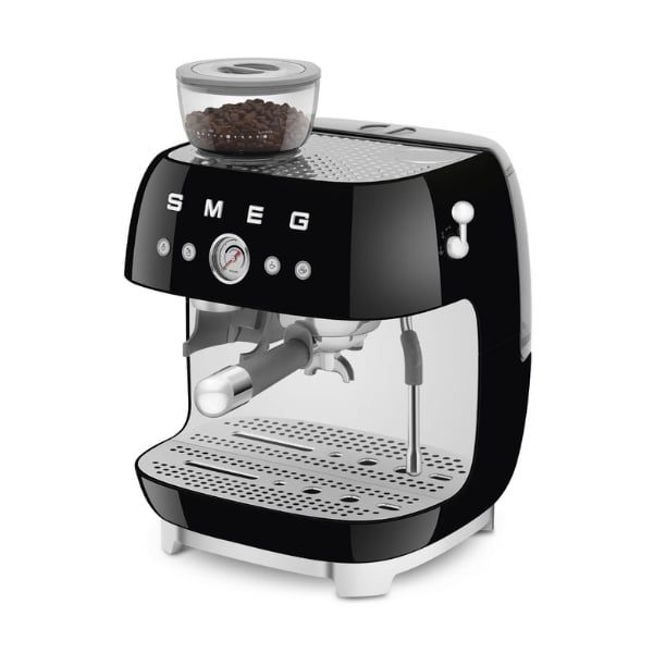 Máy pha cà phê thủ công Espresso Smeg EGF03BLEU kèm xay hạt màu đen