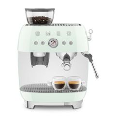  Máy pha cà phê thủ công Espresso Smeg EGF03PGEU kèm xay hạt xanh mint 