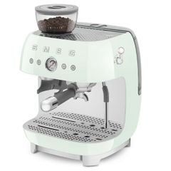  Máy pha cà phê thủ công Espresso Smeg EGF03PGEU kèm xay hạt xanh mint 