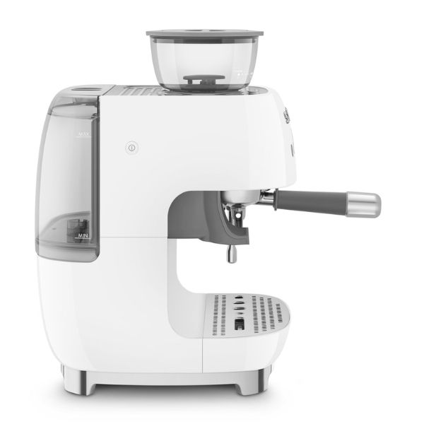 Máy pha cà phê thủ công Espresso Smeg EGF03WHEU kèm xay hạt màu trắng
