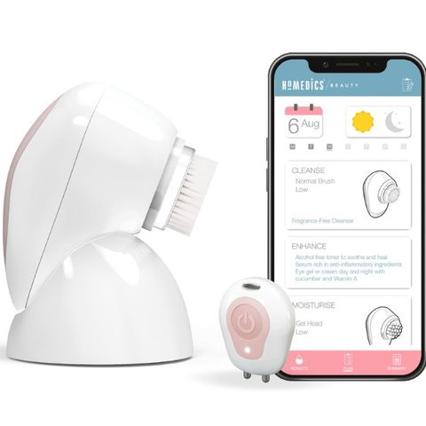 Máy rửa mặt Homedics FAC-700 siêu âm 3D và phân tích da
