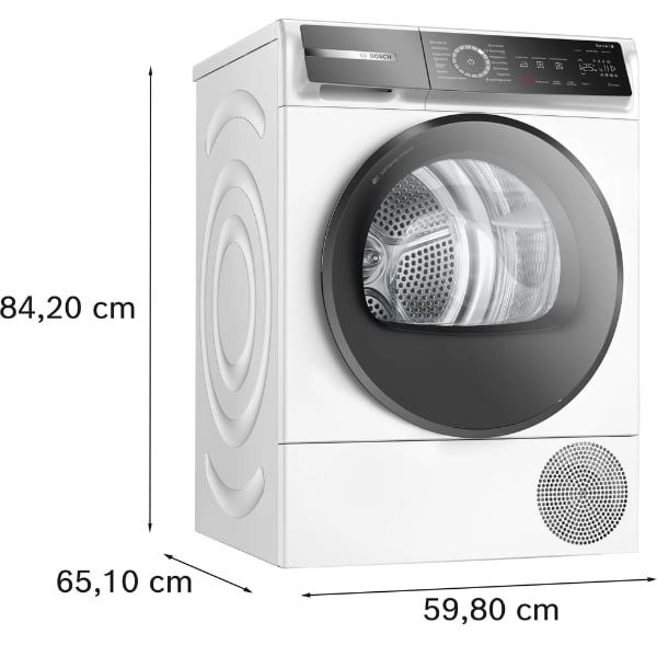 Máy sấy bơm nhiệt Bosch 9 kg WQB245B40 Series 8