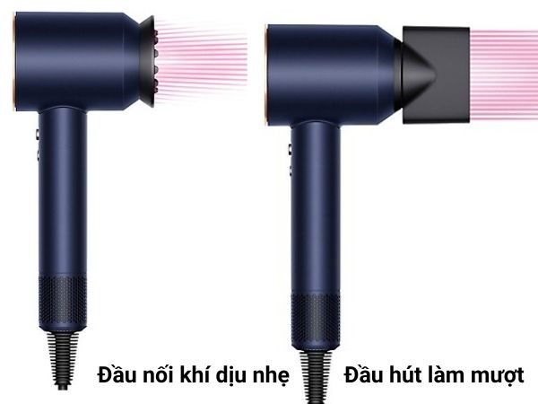 Máy sấy tóc Dyson Supersonic HD07 màu xanh 220V