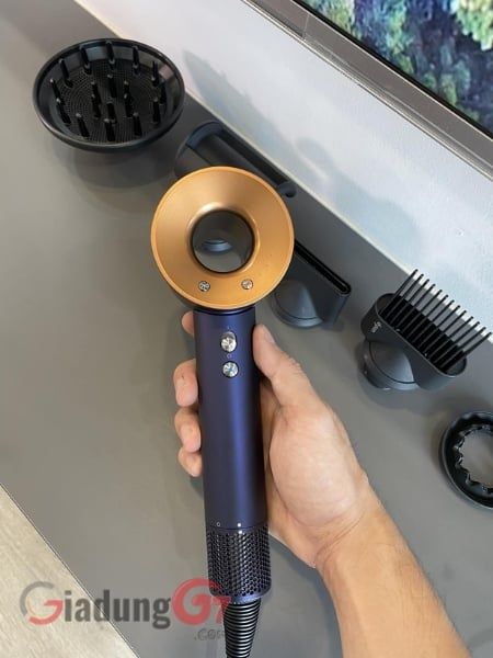 Máy sấy tóc Dyson Supersonic HD07 màu xanh 220V