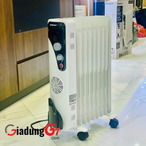 Máy sưởi dầu Silvercrest 2400D2 tản nhiệt nhanh thoải mái, Có thể được sử dụng dưới dạng sưởi ấm hoàn toàn hoặc bổ sung,