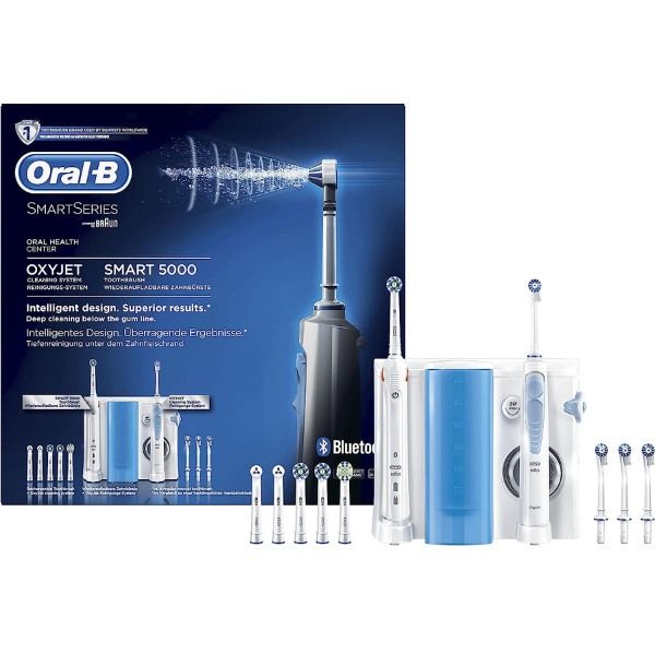 Máy tăm nước Oral-B Oxyjet kèm bàn chải điện Oral-B Smart 5000