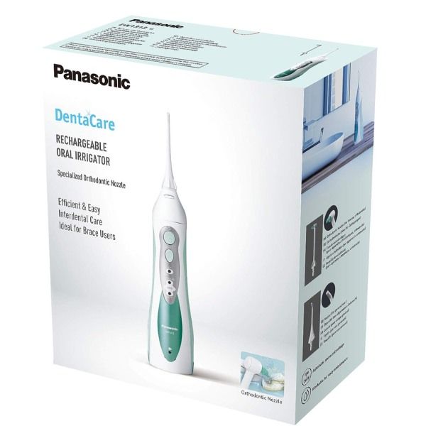 Máy tăm nước Panasonic EW1313 có đầu tăm chỉnh nha cho răng niềng