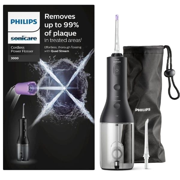 Máy tăm nước Philips HX3826/33 Sonicare 3000 màu đen