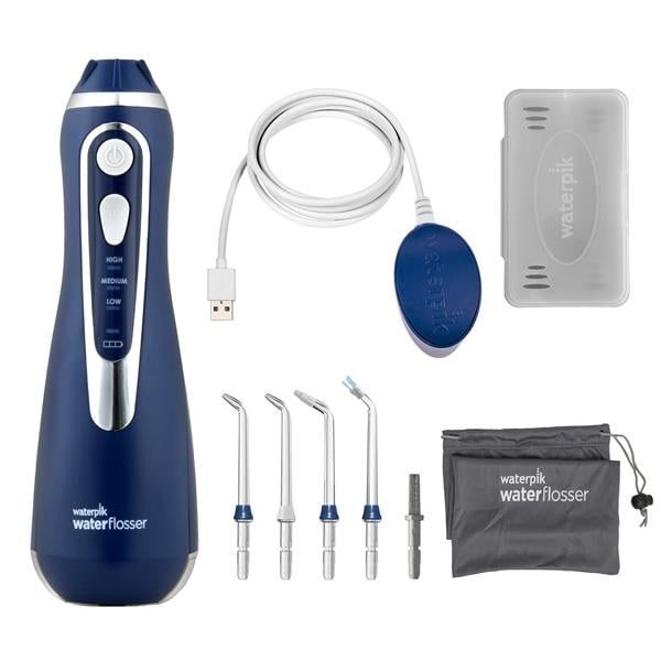 Máy tăm nước Waterpik WP583 / WP-583 màu xanh cầm tay sạc USB từ tính