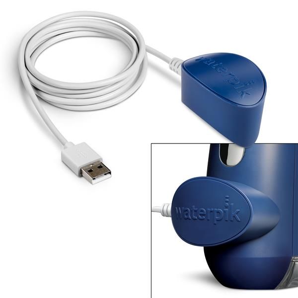 Máy tăm nước Waterpik WP583 / WP-583 màu xanh cầm tay sạc USB từ tính