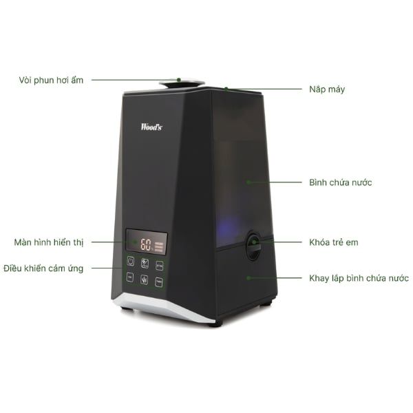 Máy tạo độ ẩm Wood’s WHU600