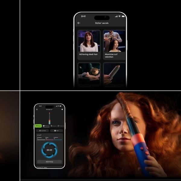Máy tạo kiểu tóc Dyson Airwrap iD HS08 màu Nhung đỏ