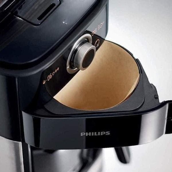 Máy xay cà phê Philips Grind & Brew HD7769/00 hẹn giờ, có ngăn đôi