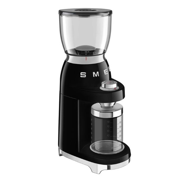 Máy xay cà phê Smeg CGF11BLEU màu đen với 3 chế độ xay