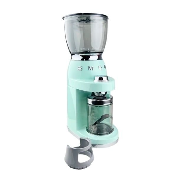 Máy xay cà phê Smeg CGF11PGEU màu xanh mint với 3 chế độ xay