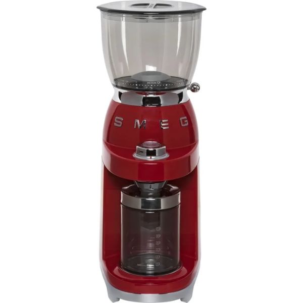 Máy xay cà phê Smeg CGF11RDEU màu đỏ với 3 chế độ xay