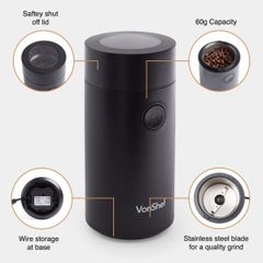  Máy xay cà phê, tiêu, gia vị Vonshef 150W 