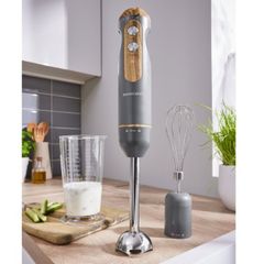  Máy xay cầm tay SilverCrest SSSH 600 A1 3in1 (màu xám/trắng/xanh) 