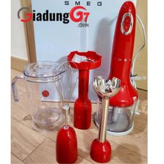  Máy xay cầm tay Smeg HBF02RDEU màu đỏ 