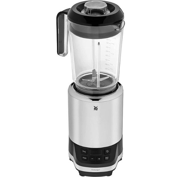 Máy xay đa năng WMF Kult Pro Multifunktionsmixer có 6 tốc độ quay và 3 chương trình có sẵn: smothies, đá bào và nghiền cà phê.