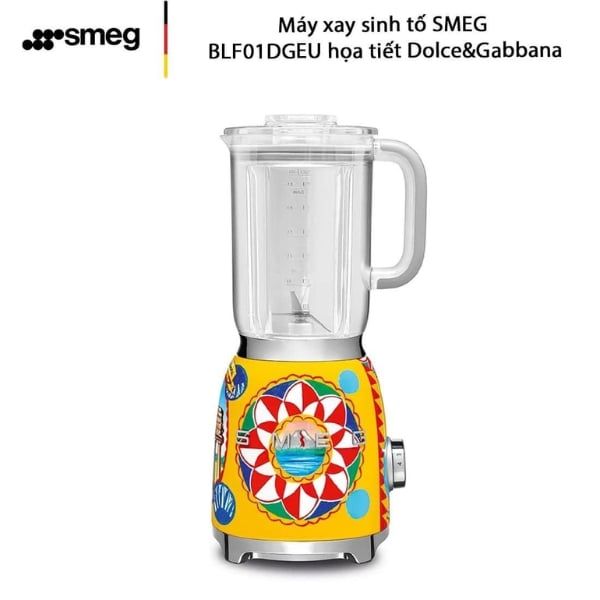 Máy xay sinh tố Smeg BLF01DGEU Họa tiết Dolce & Gabbana 1.5 lít, 800W