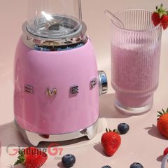  Máy xay sinh tố Smeg PBF01PKEU màu hồng mini 