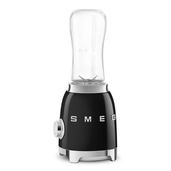 Máy xay sinh tố Smeg PBF01BLEU mini màu đen kèm 2 bình mix and go