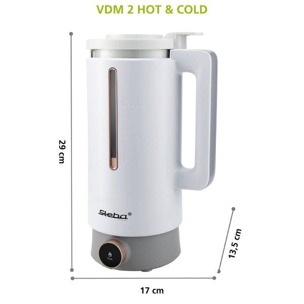 Thông số kích thước của Máy xay sữa hạt mini Steba VDM2