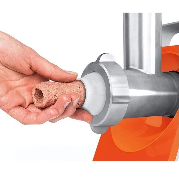 Máy xay thịt Bosch MFW3630I có nhồi xúc xích màu cam