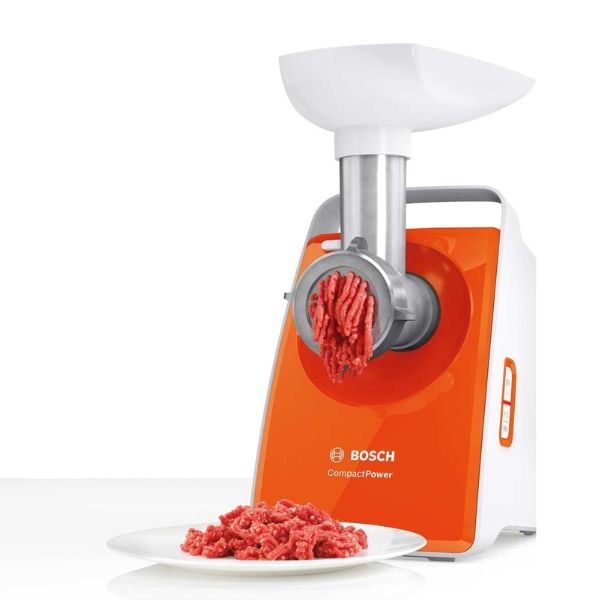 Máy xay thịt Bosch MFW3630I có nhồi xúc xích màu cam