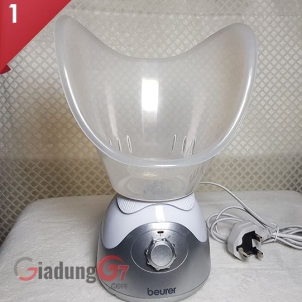 Máy xông mặt Beurer FS50 đi kèm bầu xông mũi, có hộp đựng tinh dầu